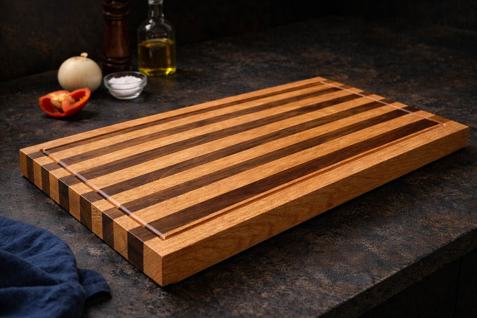 Handmade Striped Cutting Board