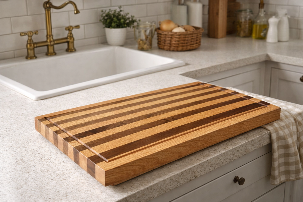 Handmade Striped Cutting Board