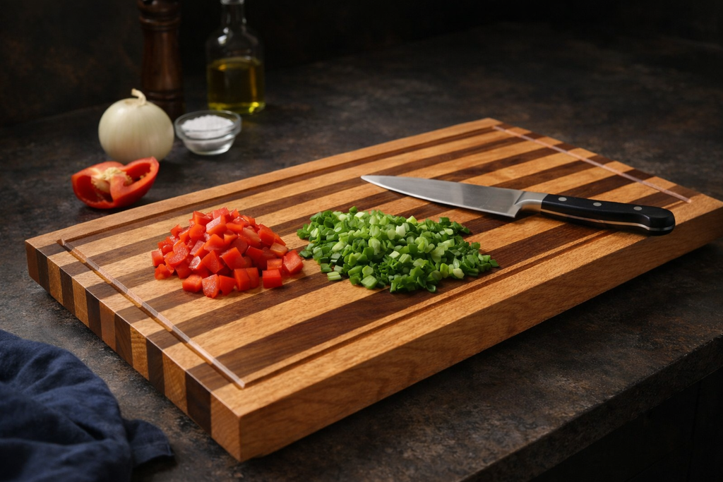 Handmade Striped Cutting Board