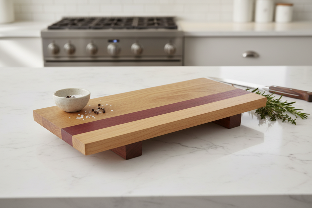 Professional Striped Cutting Board Photo